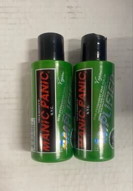 Manic Panic Electric Lizard Amplified Hair Dye Lot of 2 New Sealed 4oz